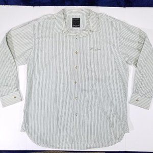 Sean John Striped Long Sleeve Casual Button Up